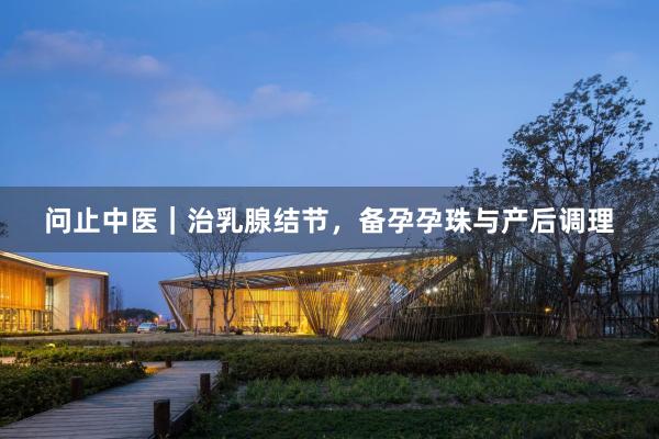 问止中医｜治乳腺结节，备孕孕珠与产后调理